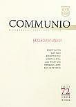 Communio 3/2014 - Mezinárodní katolická revue. 18. ročník - svazek 72