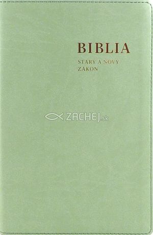 Biblia: Starý a Nový zákon s biblickými mapami (mentolová)