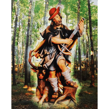 Obraz na dreve: Svätý Hubert (25x20)