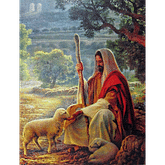 Obraz na dreve: Pán Ježiš Pastier (40x30)