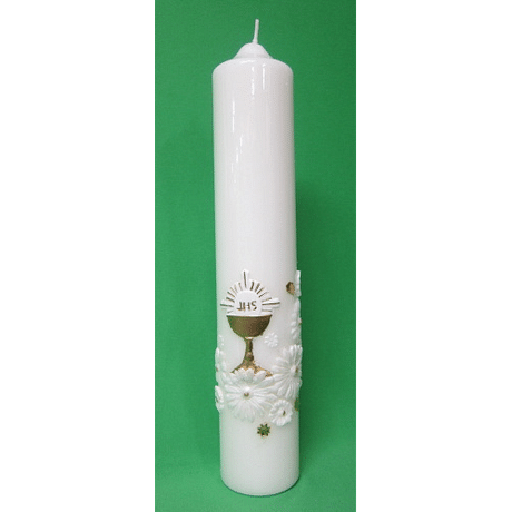 Sviečka: kostolná 400g - Kalich, kvety