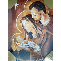 Obraz na dreve: Svätá rodina - vianočná (40x30)