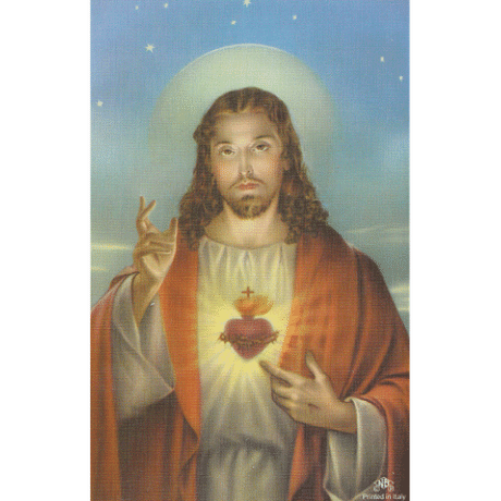 Obrázok smútočný: Božské Srdce Ježišovo