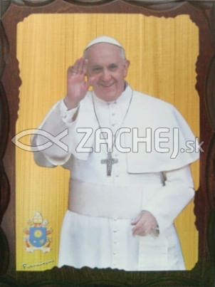 Obraz na dreve: Svätý Otec František (30x20)