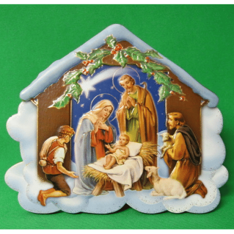 Obrázok na dreve: Svätá rodina - vianočná (P/234)