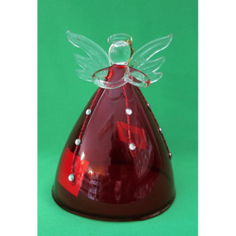 Anjel sklenený (Art. 4739) - červený