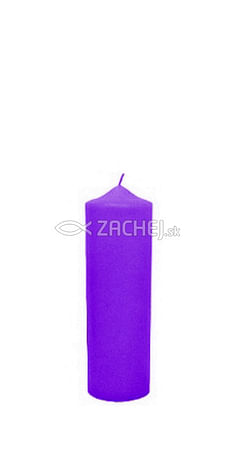 Sviečka: kostolná - fialová (250g)