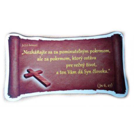 Magnetka s citátom: Jn 6,27
