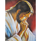 Obraz na dreve: Modliaci sa Pán Ježiš (30 x 20)