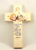 Kríž: drevený, detský s modlitbou (N403/SK)