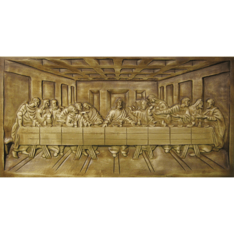 Drevorezba: Posledná večera (29 x 55 cm)