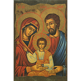 Obraz na dreve: Svätá rodina - ikona (15x10)