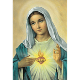 Obrázok na dreve: Nepoškvrnené Srdce Panny Márie (15x10)