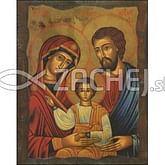 Obraz na dreve: Svätá rodina - ikona (40x30)