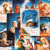 Pohľadnica vianočná s textom - séria 2 (Via)