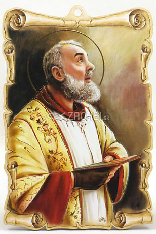 Obraz na dreve: Sv. Páter Pio (15x10)
