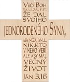Kríž: drevený - Veď Boh tak miloval svet... (4)