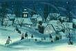 Přání - Zimní vesnička