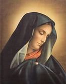 Obraz na dreve: Panna Mária Sedembolestná (25x20)