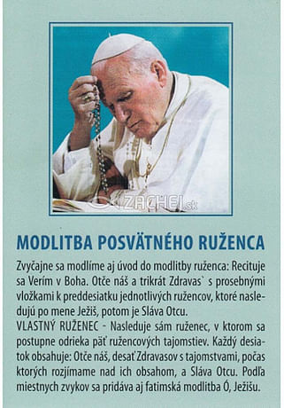Skladačka: Modlitba posvätného ruženca