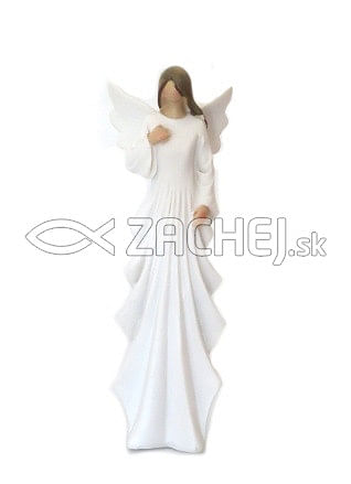 Anjel: biely - 17 cm (3143-A)