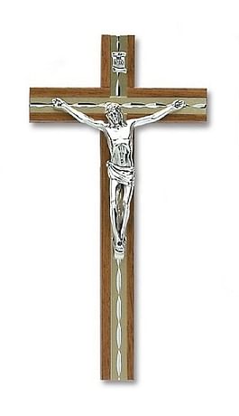Kríž: drevený s lištou - 20 cm