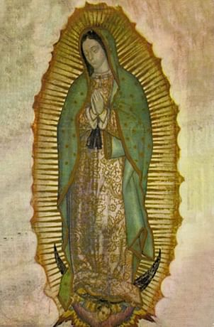 Obraz na dreve: Panna Mária Guadalupská (15x10) (ODZ016)