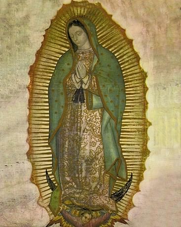 Obraz na dreve: Panna Mária Guadalupská (25x20) (ODZ015)