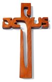 Kríž: drevený JESUS - čerešňa (221)