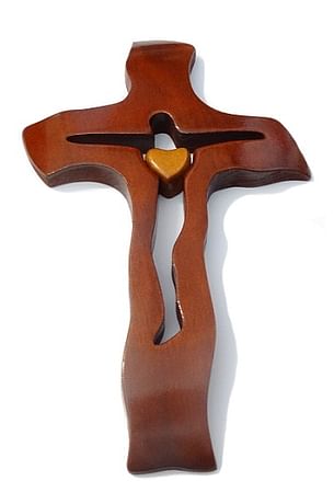 Kríž: drevený - mahagón (234)