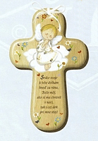 Kríž: s modlitbou, drevený (CM-3)