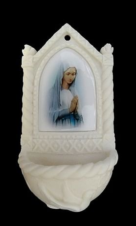 Svätenička: Panna Mária, alabaster (606-8)