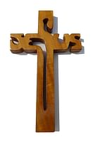 Kríž: drevený JESUS - dub (243)