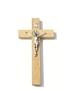 Kríž: drevený s Benediktínskou medailou - prírodný (KVZ001)