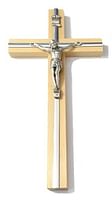 Kríž: drevený s lištou - prírodný 26 cm