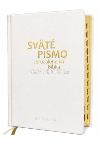 Sväté písmo - Jeruzalemská Biblia - biela so zlatorezom (veľká)