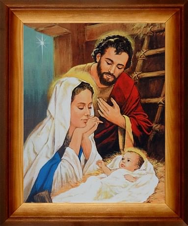 Obraz v ráme: Sv. rodina - vianočný (ORZ001)
