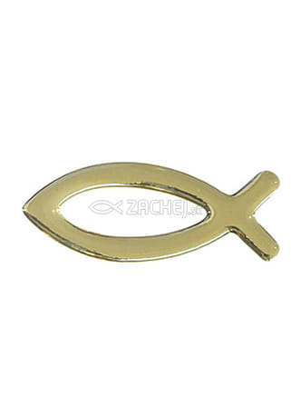 Samolepka: RYBKA - zlatá - 7,5 cm