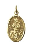 Medailón: svätá Marta, zlatá farba
