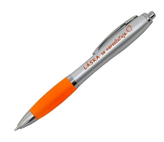 Pero s citátom: LÁSKA sa nerozčuľuje - oranžové
