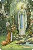 Magnetka: Panna Mária Lurdská  so svätou Bernadetou