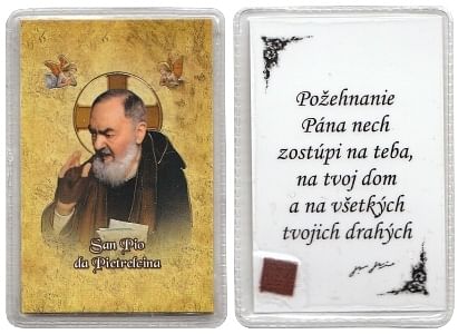 Obrázok v púzdre: Sv. Páter Pio (634B)