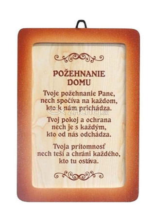 Citát v rámčeku: Požehnanie domu (21 x 16)