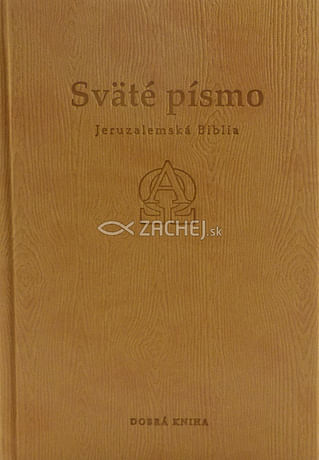 Sväté písmo - Jeruzalemská Biblia s reliéfom (stredná, béžová s reliéfom)