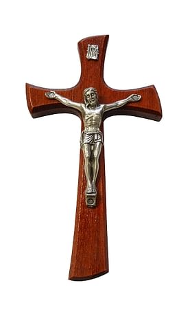 Kríž: drevený - bordový (KVZ014)