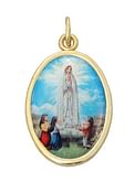 Medailón: Panna Mária Fatimská, zlatá farba