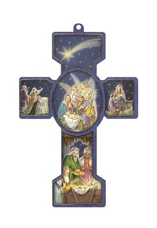 Kríž: Obrázok na dreve - Betlehem (KDZ041)