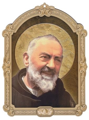 Obrázok na dreve: Sv. Páter Pio (WPB06)