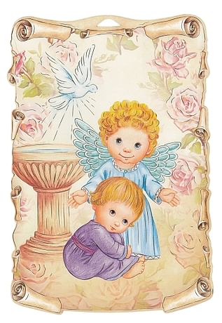 Obrázok na dreve: Anjel s chlapcom (ODZ050)