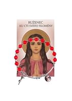Sada: náramok s ružencom Sv. Filomény s modlitbou (Z024)
